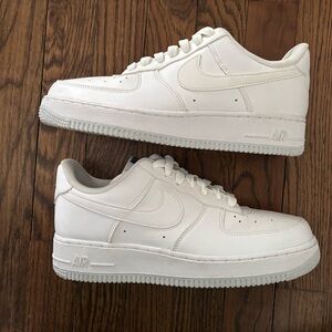 Nike White Low-Top Leather Sneakers